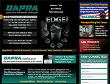 Tablet Screenshot of dapra.com